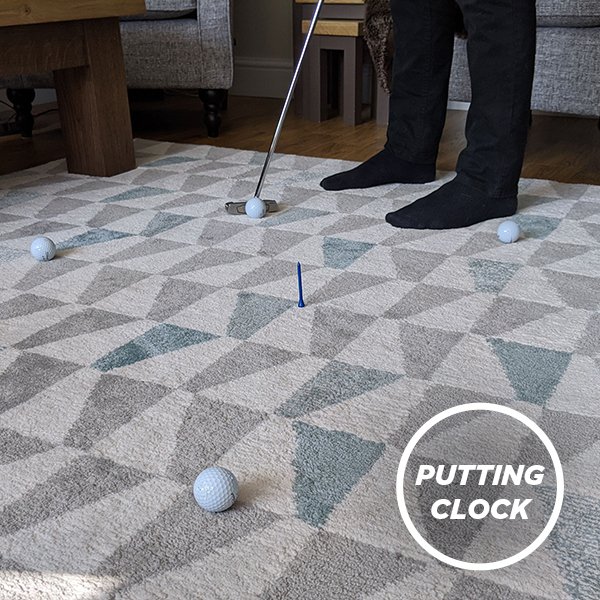 Golf at home - Putting drill