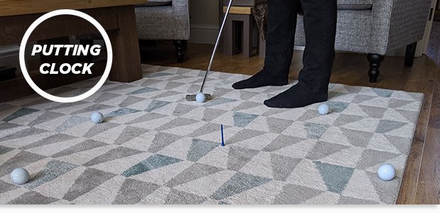 Golf at home - Putting drill