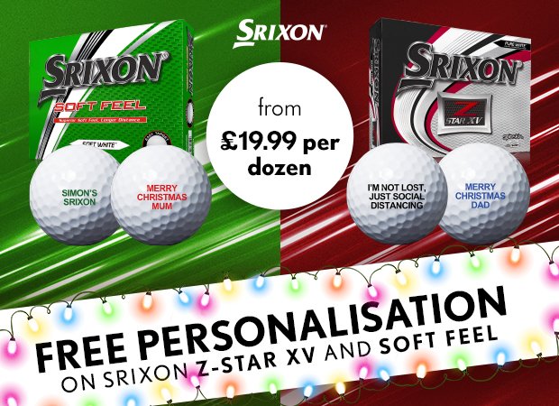 Srixon ball personalisation this Christmas