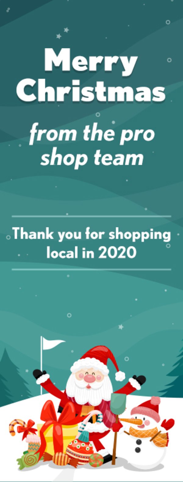 Merry Christmas - thank you for shopping local in 2020