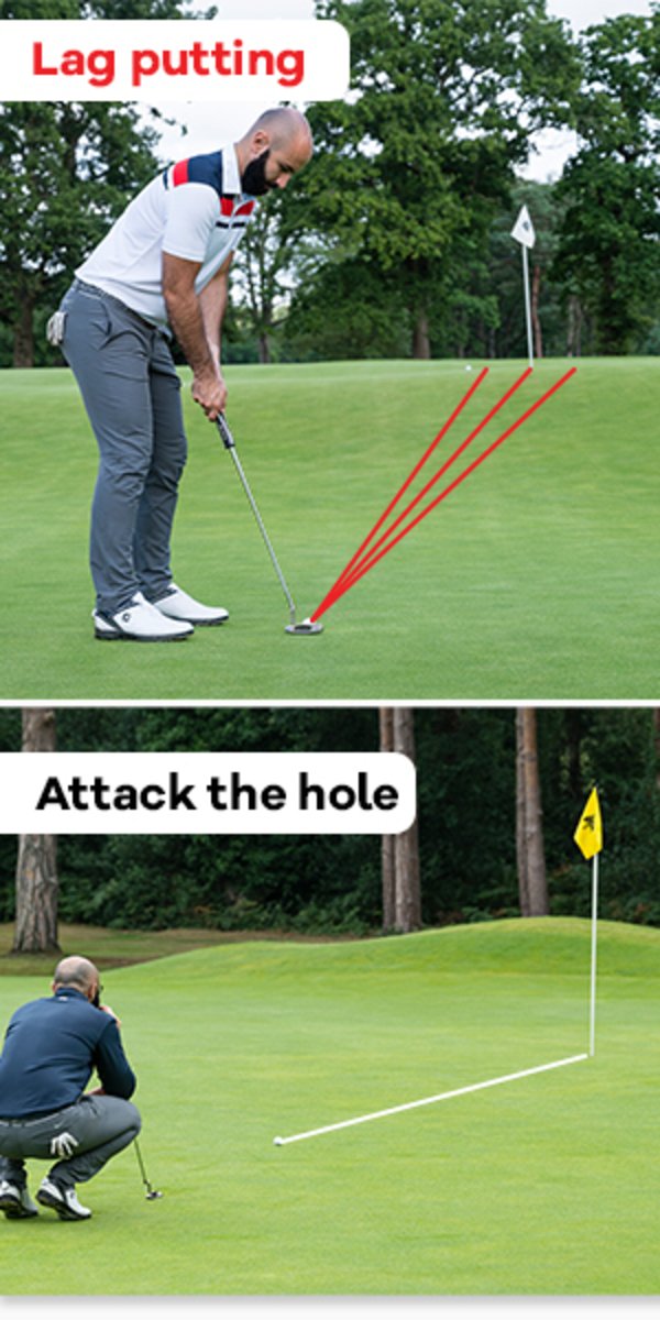 Lag putting vs. attacking the hole with your putt