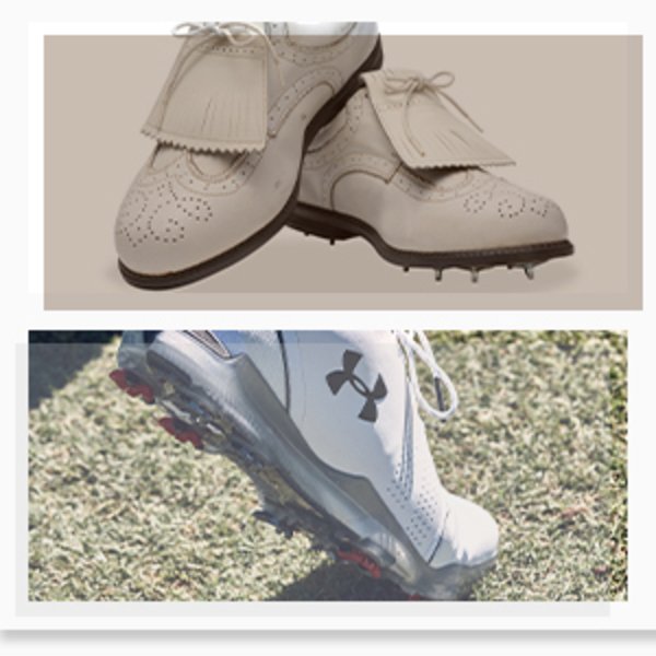 UA golf shoes - old vs present