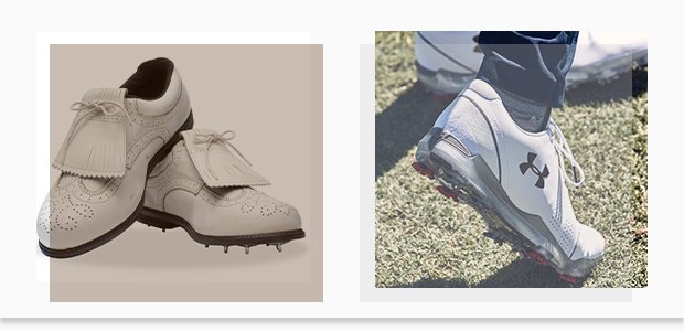 UA golf shoes - old vs present
