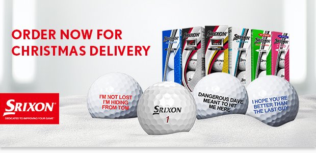 Srixon personalised golf balls