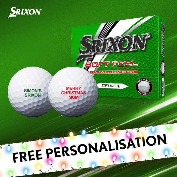 Srixon Soft Feel golf ball free personalisation