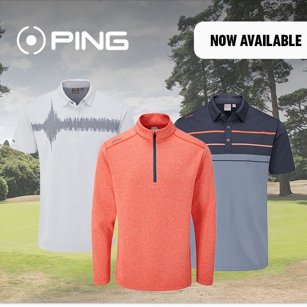 Brand-new PING golf clothing
