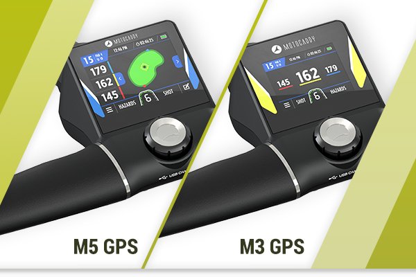 Motocaddy M3 GPS and M5 GPS trolleys