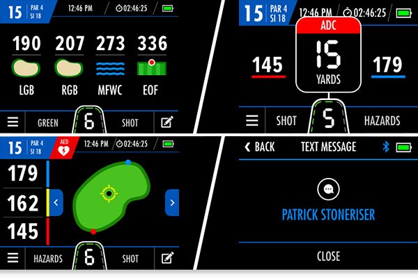 Motocaddy's GPS system for golf trolleys