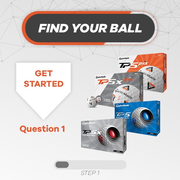 TaylorMade TP5 & TP5x golf balls with Pix