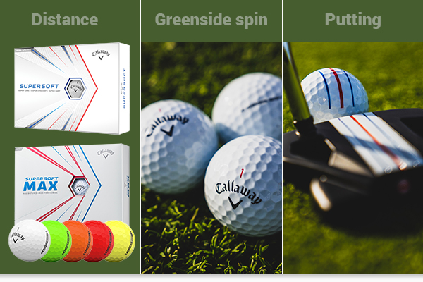 Callaway Supersoft & Chrome Soft Triple Track golf balls