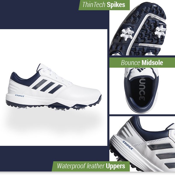 adidas Bounce 2.0 spiked golf shoes