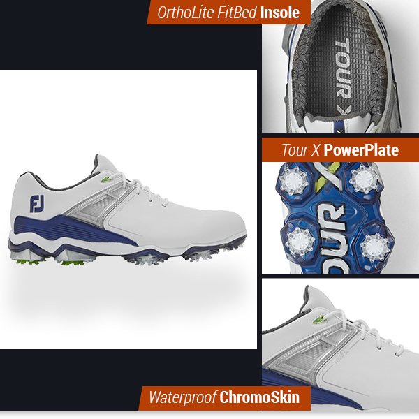 FootJoy Tour X spiked golf shoes