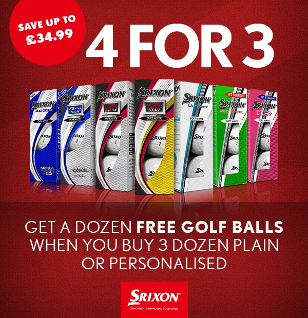 Srixon 4-for-3 - Save up to £34.99