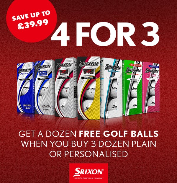 Srixon 4-for-3 - Save up to £39.99