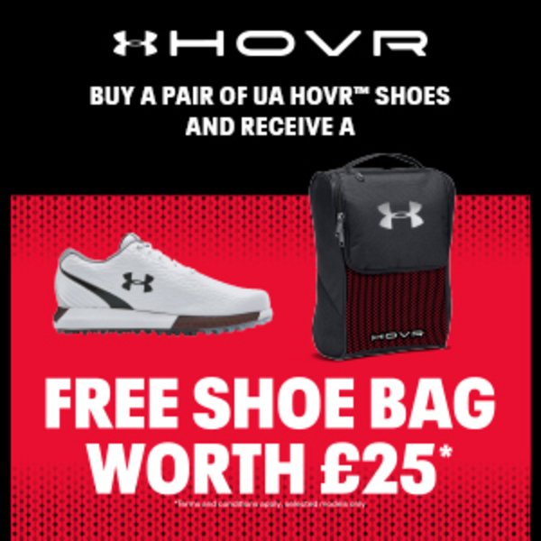 Under Armour free shoe bag worth £25 -with a purchase of HOVR shoes