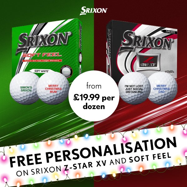 Srixon ball personalisation this Christmas