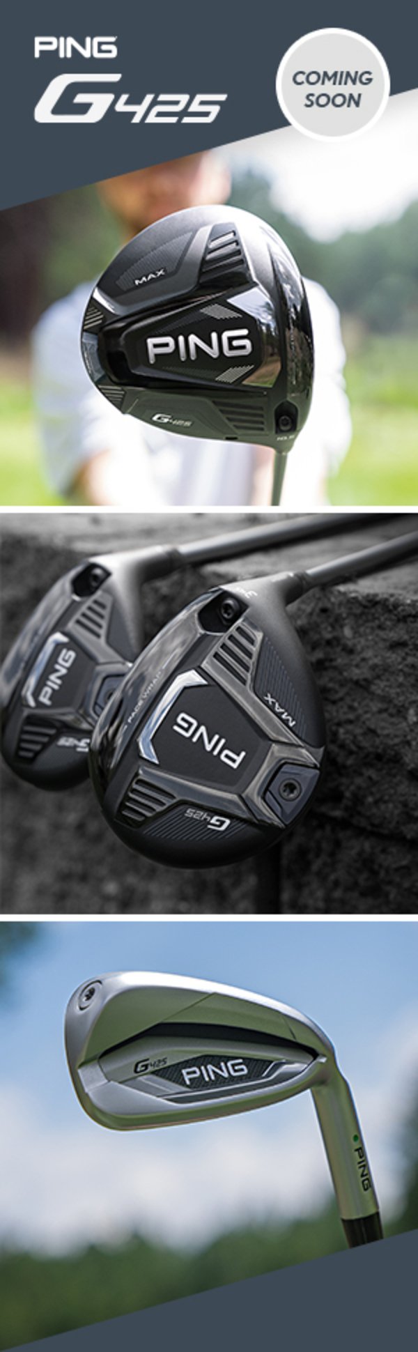PING G425 woods and irons - register your interest today