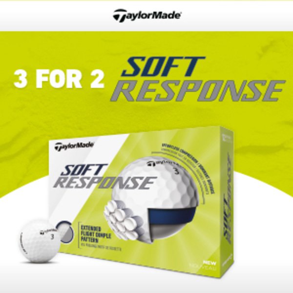 TaylorMade 3-for-2 on Soft Response balls