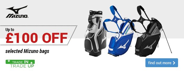 Mizuno bag trade-in - up to £100 OFF