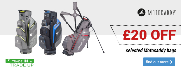Motocaddy bag trade-in - up to £20 OFF